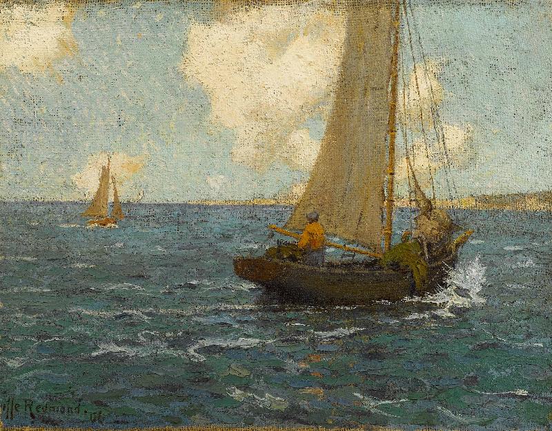 Granville Redmond Sailboats on calm seas oil painting picture